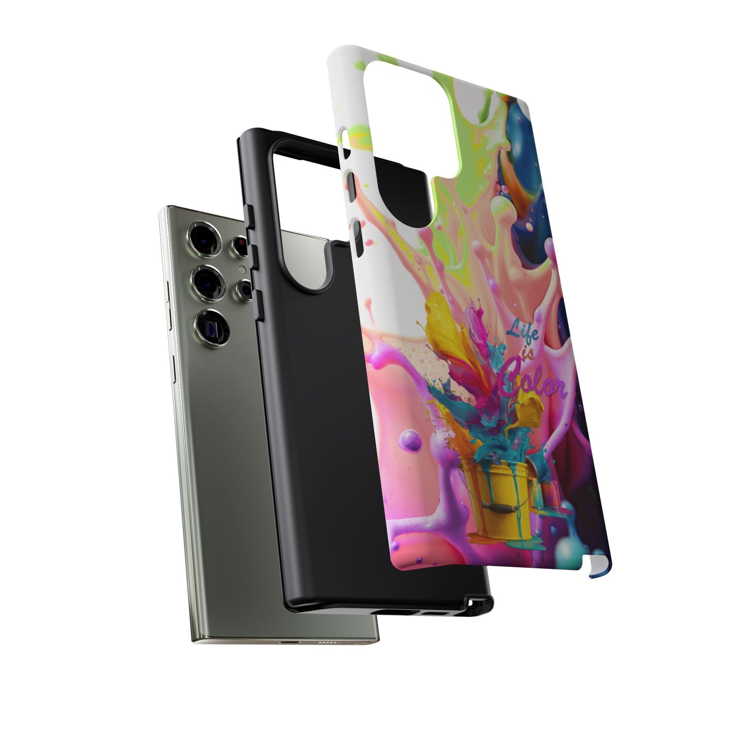 Color Splash Phone Case — “Life in Color” Protective Tough Case