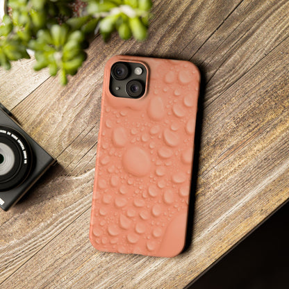 Slim Phone Case – Apricot Rain