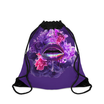 Drawstring Bag – Purple Haze Lips