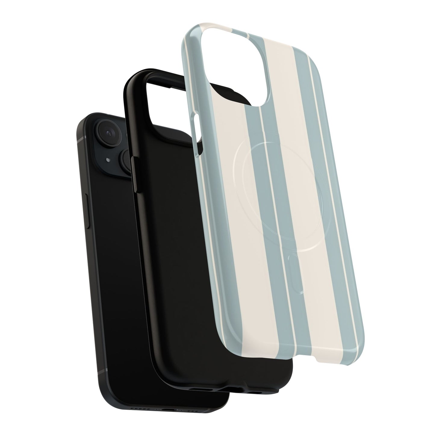 Protective Magnetic Phone Case - Coastal Stripe