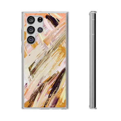 Clear Phone Case – Brush & Bronze