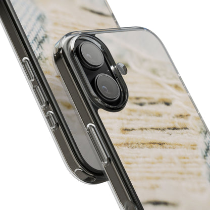 Clear Phone Case – Woven Warmth