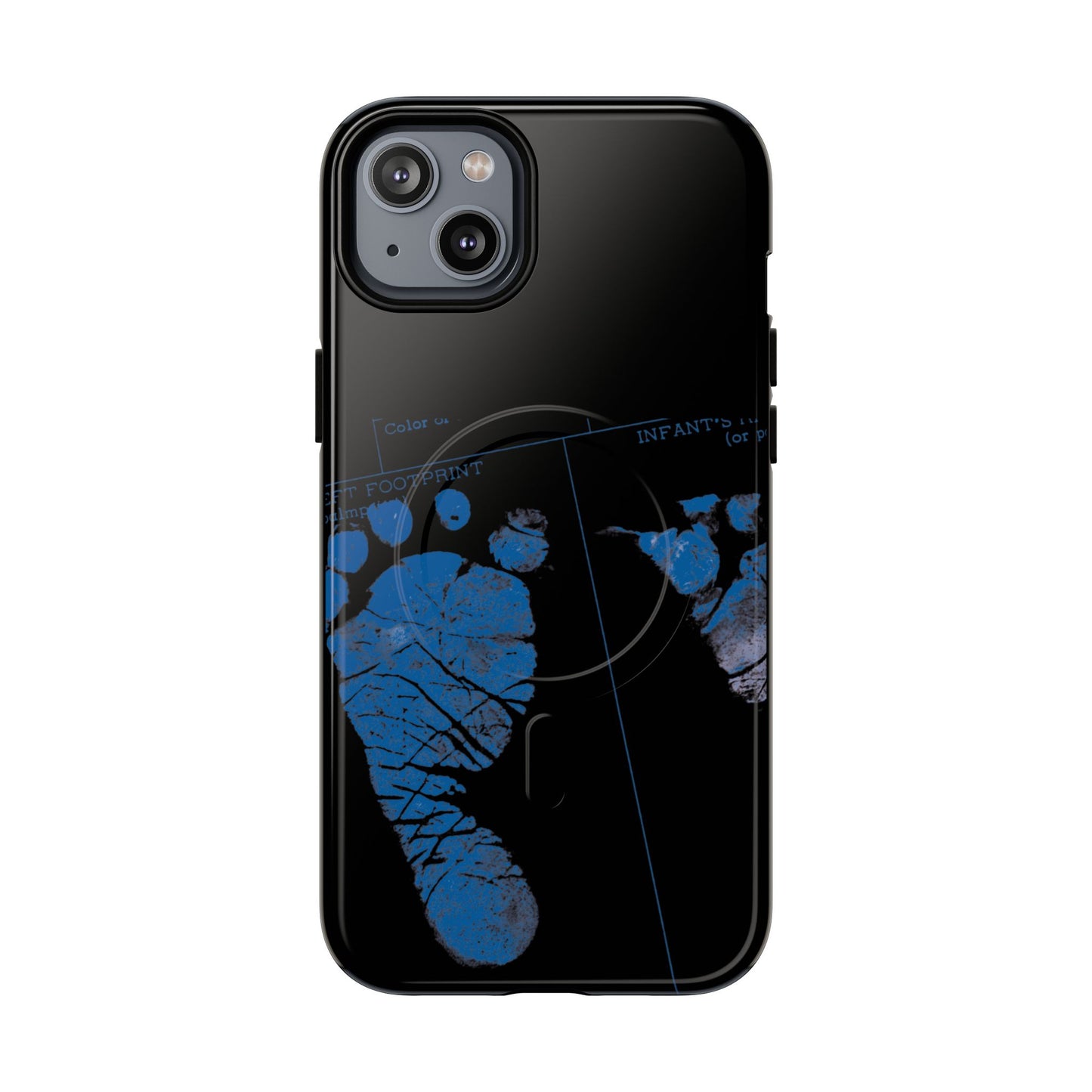 Protective Magnetic Phone Case – Mom’s Little Blue Footprints