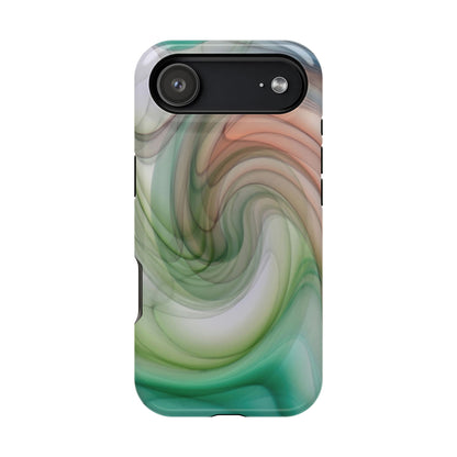 Wireless-Charging Compatible Case – Marble Flow
