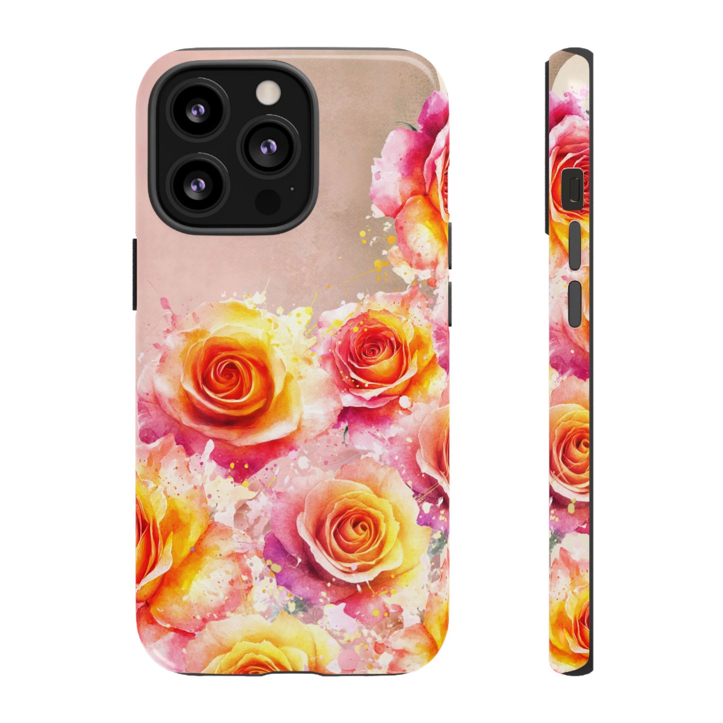 Protective Phone Case – Sunset Roses