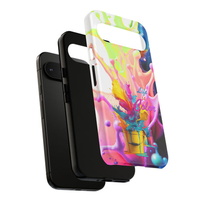 Color Splash Phone Case — “Life in Color” Protective Tough Case