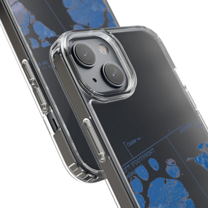 Clear Phone Case – Mom’s Little Blue Footprints