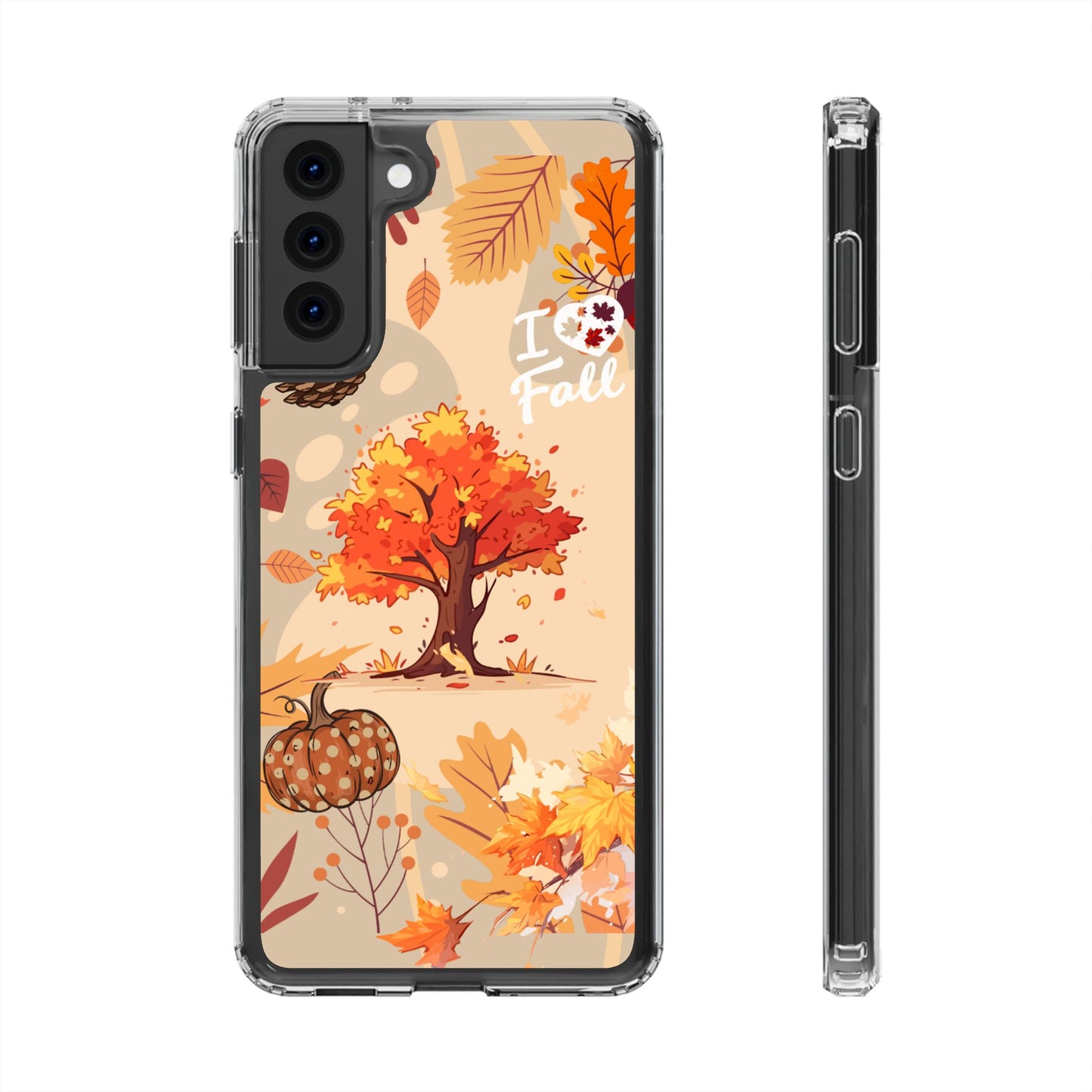 Clear Phone Case – Fall in Love