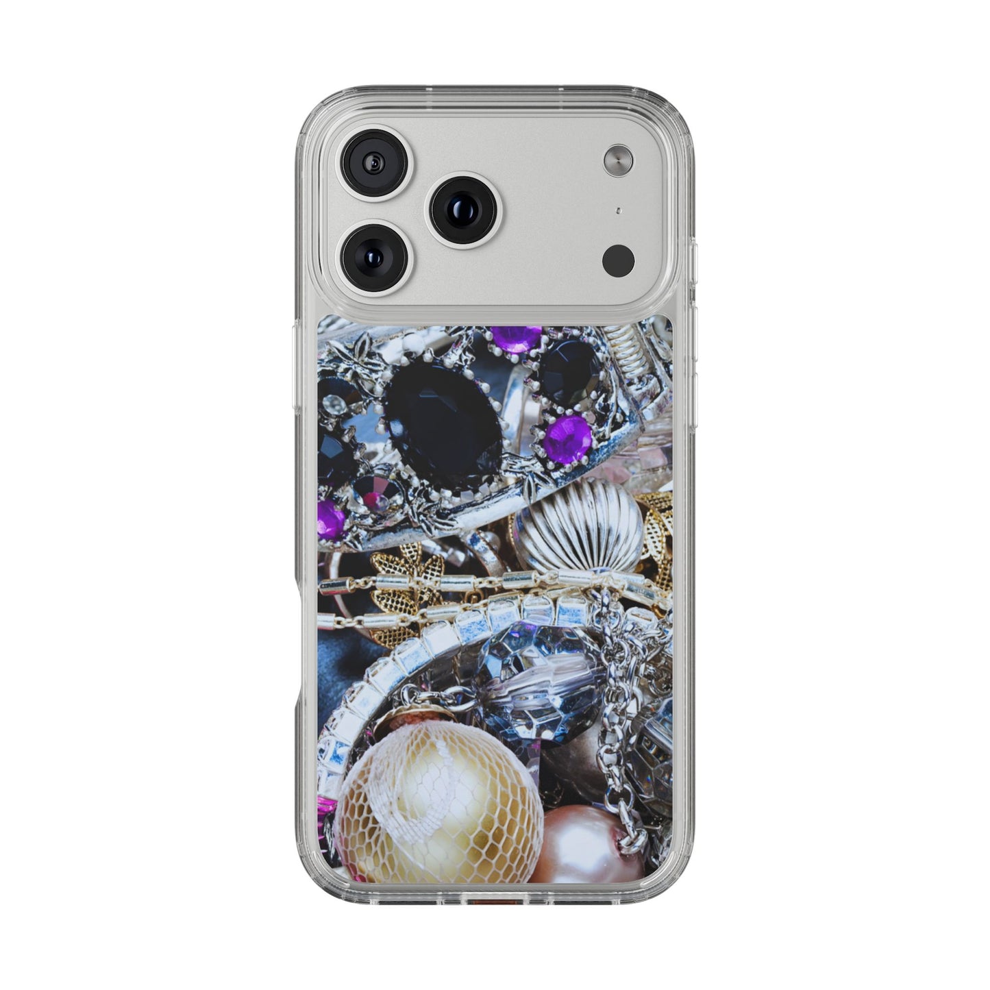 Clear Phone Case – Chrome Jewel