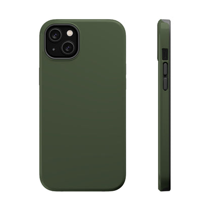 Wireless-Charging Compatible Case – Cabin Green – Compatible with iPhone 13–17 & Samsung Galaxy S25–S26 Series