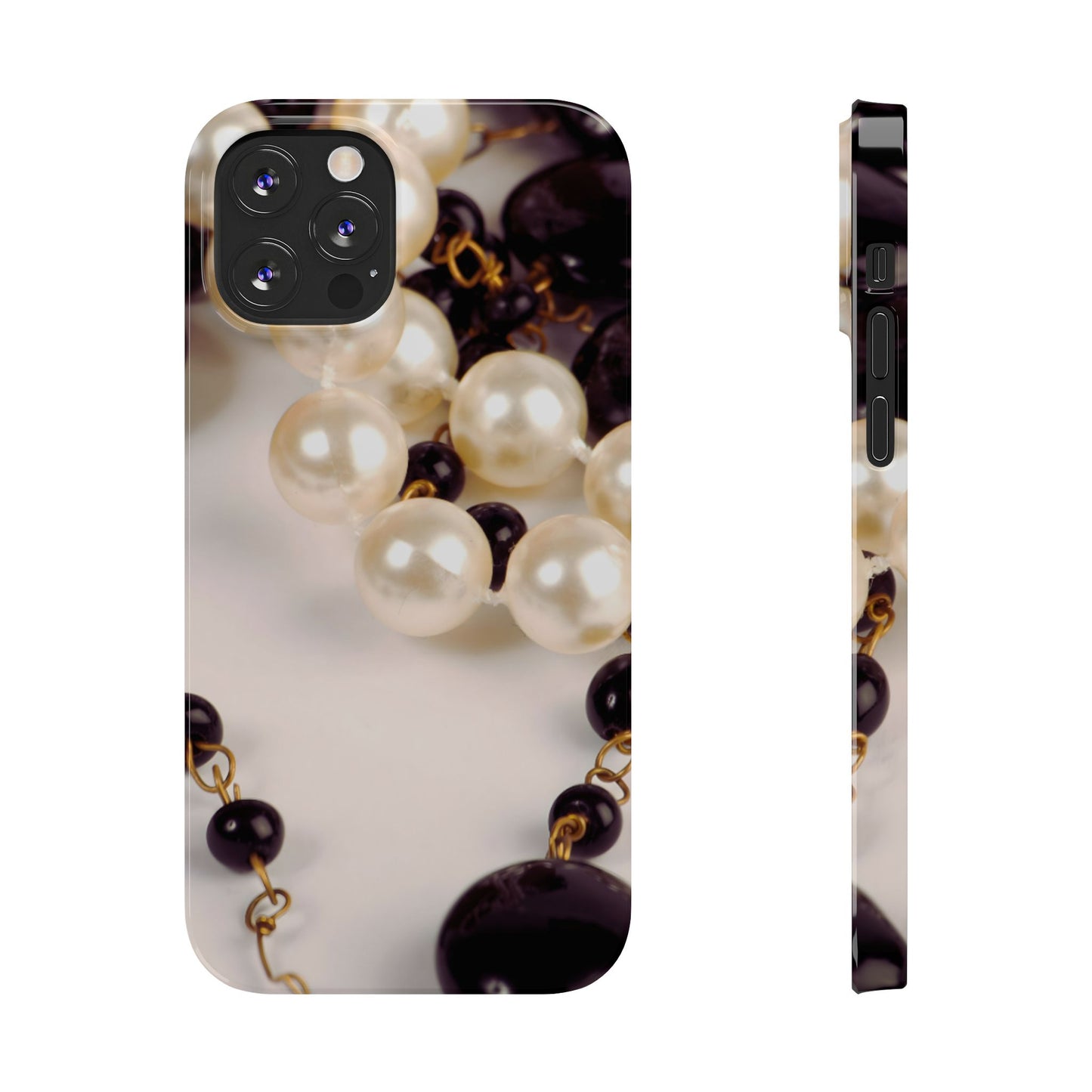 Slim Phone Case – Noir Pearl