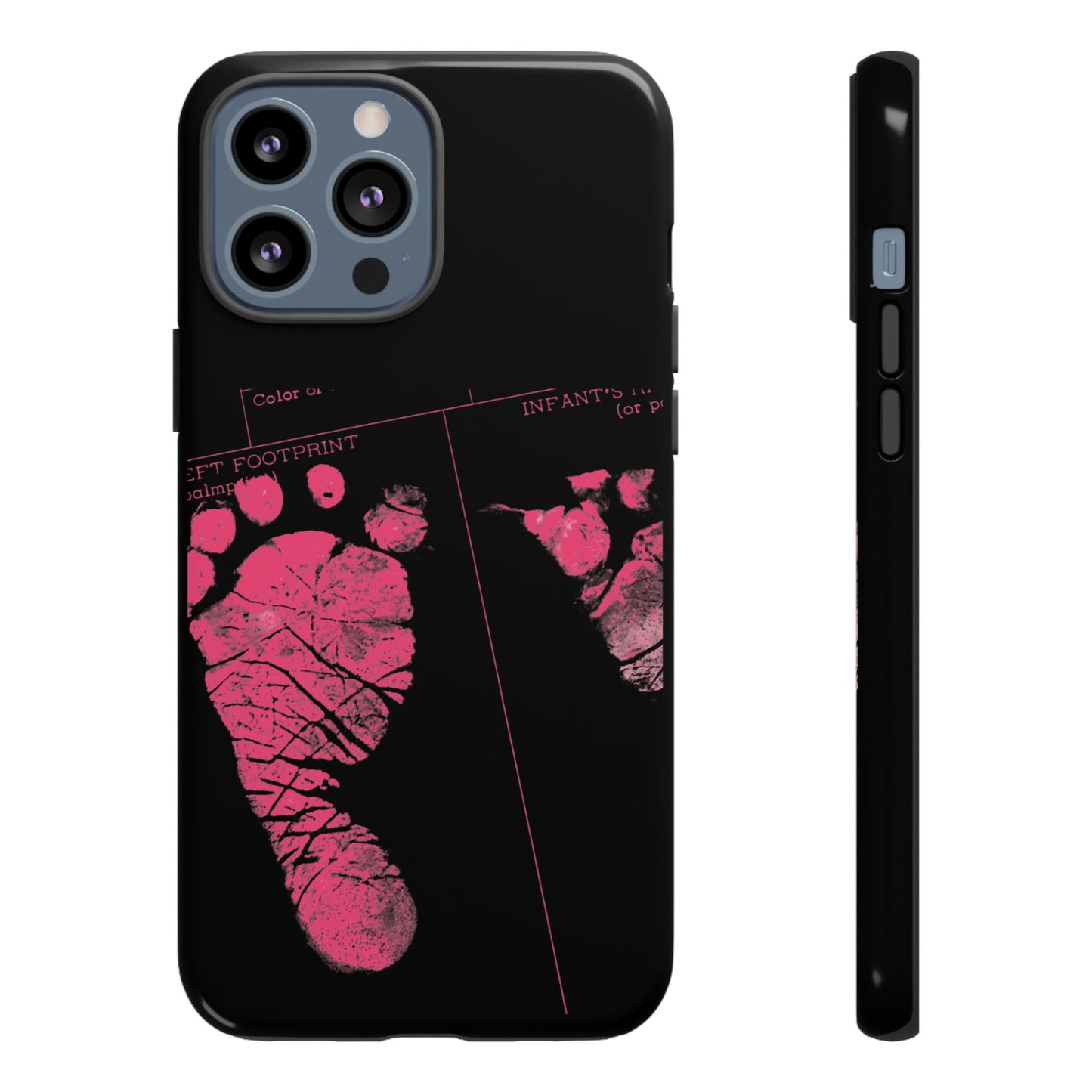 Protective Phone Case – Mom’s Little Pink Footprints