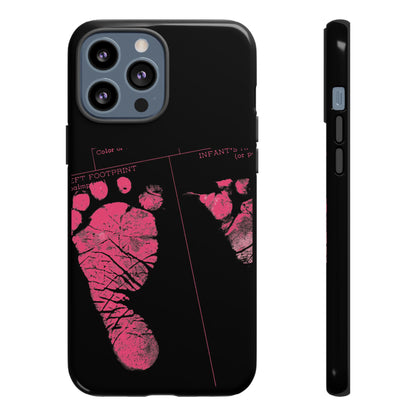 Protective Phone Case – Mom’s Little Pink Footprints