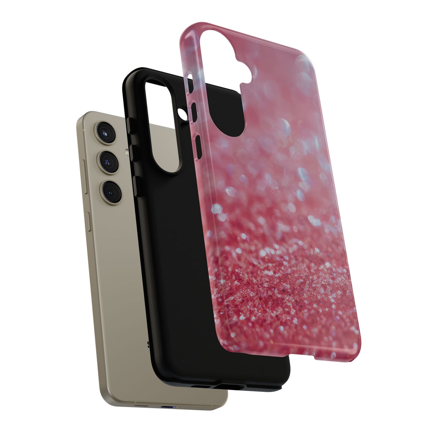 Protective Phone Case – Rosé Sparkle