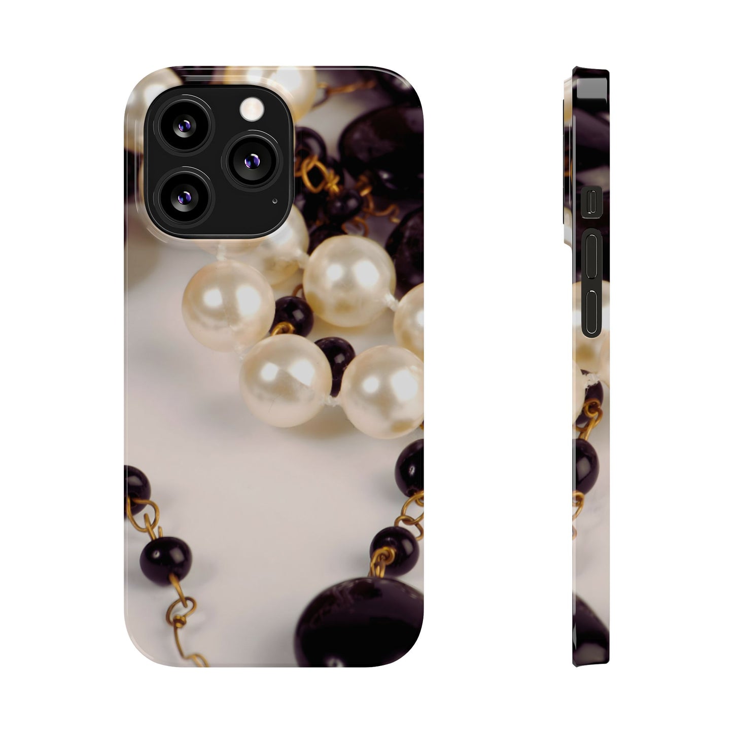 Slim Phone Case – Noir Pearl