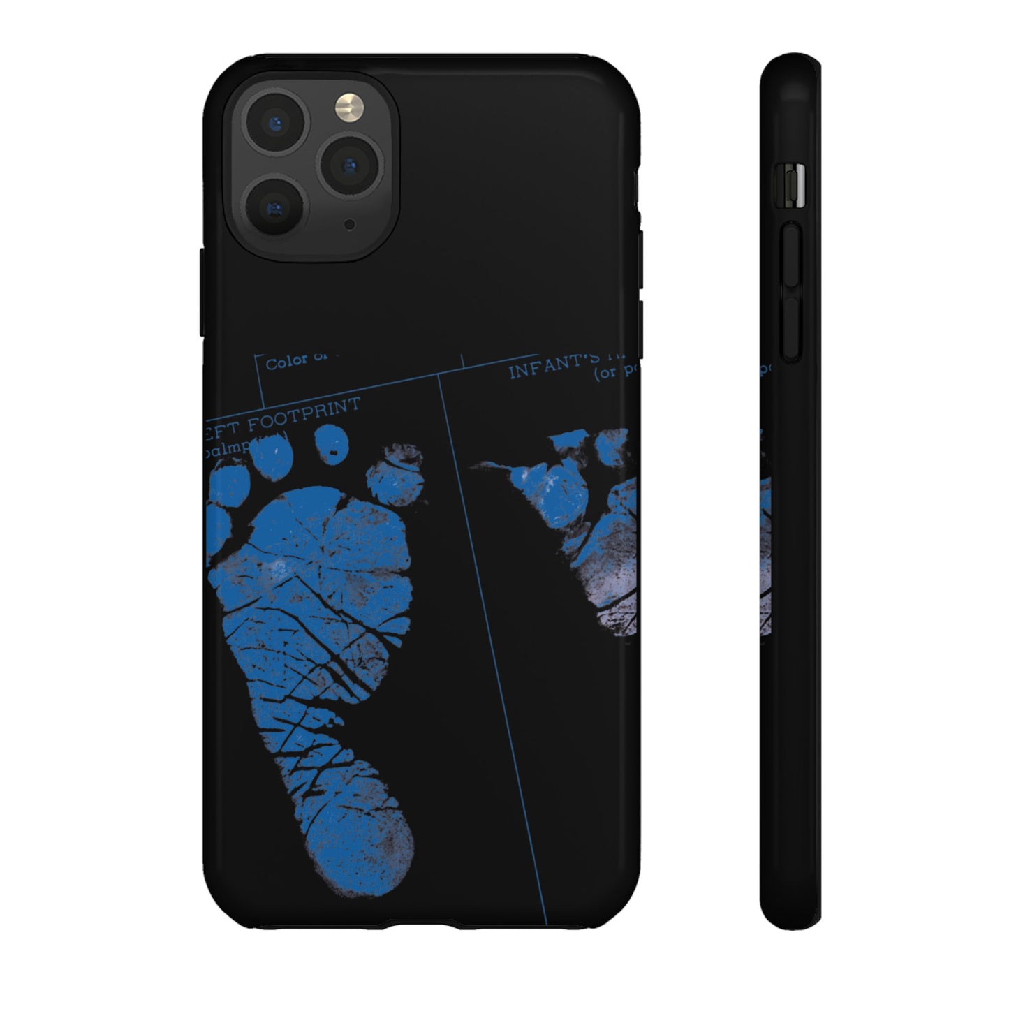Protective Phone Case – Mom’s Little Blue Footprints