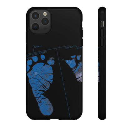 Protective Phone Case – Mom’s Little Blue Footprints