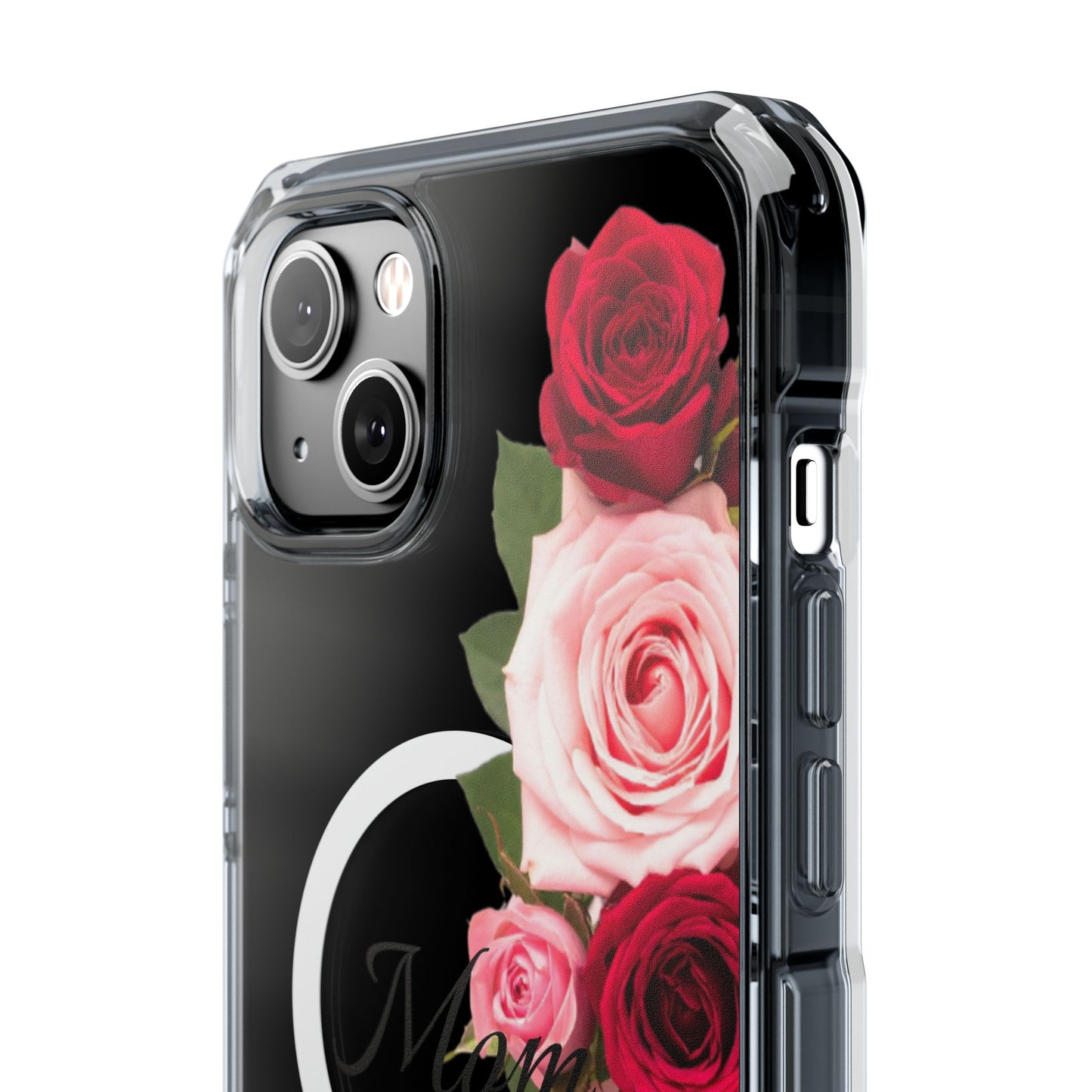 Clear Magnetic Phone Case – Mom’s Rose Bouquet
