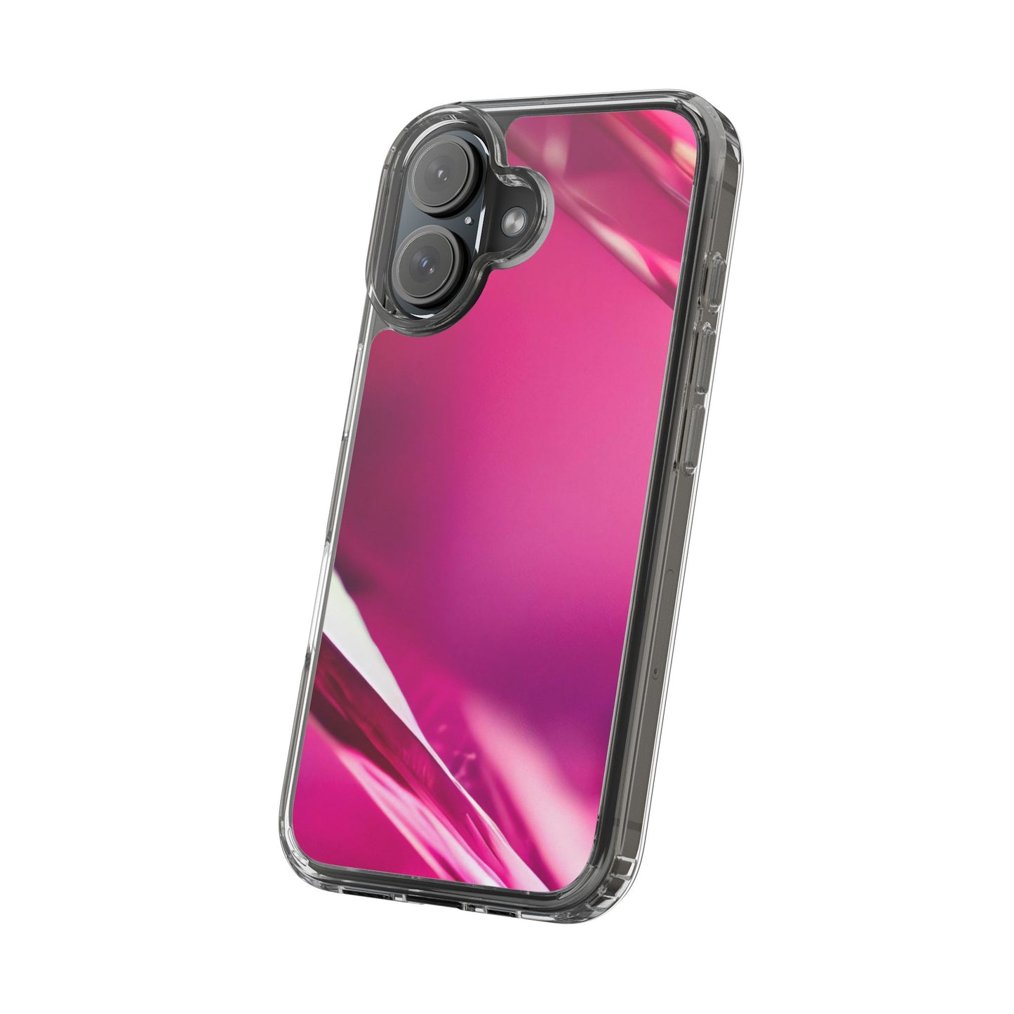 Clear Phone Case – Magenta Motion