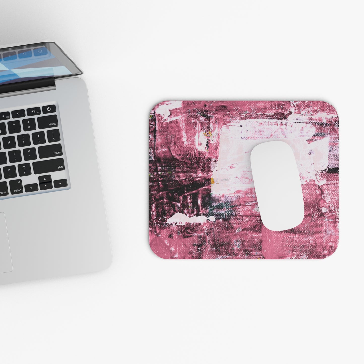 Rectangle Mouse Pad – Faded Cranberry