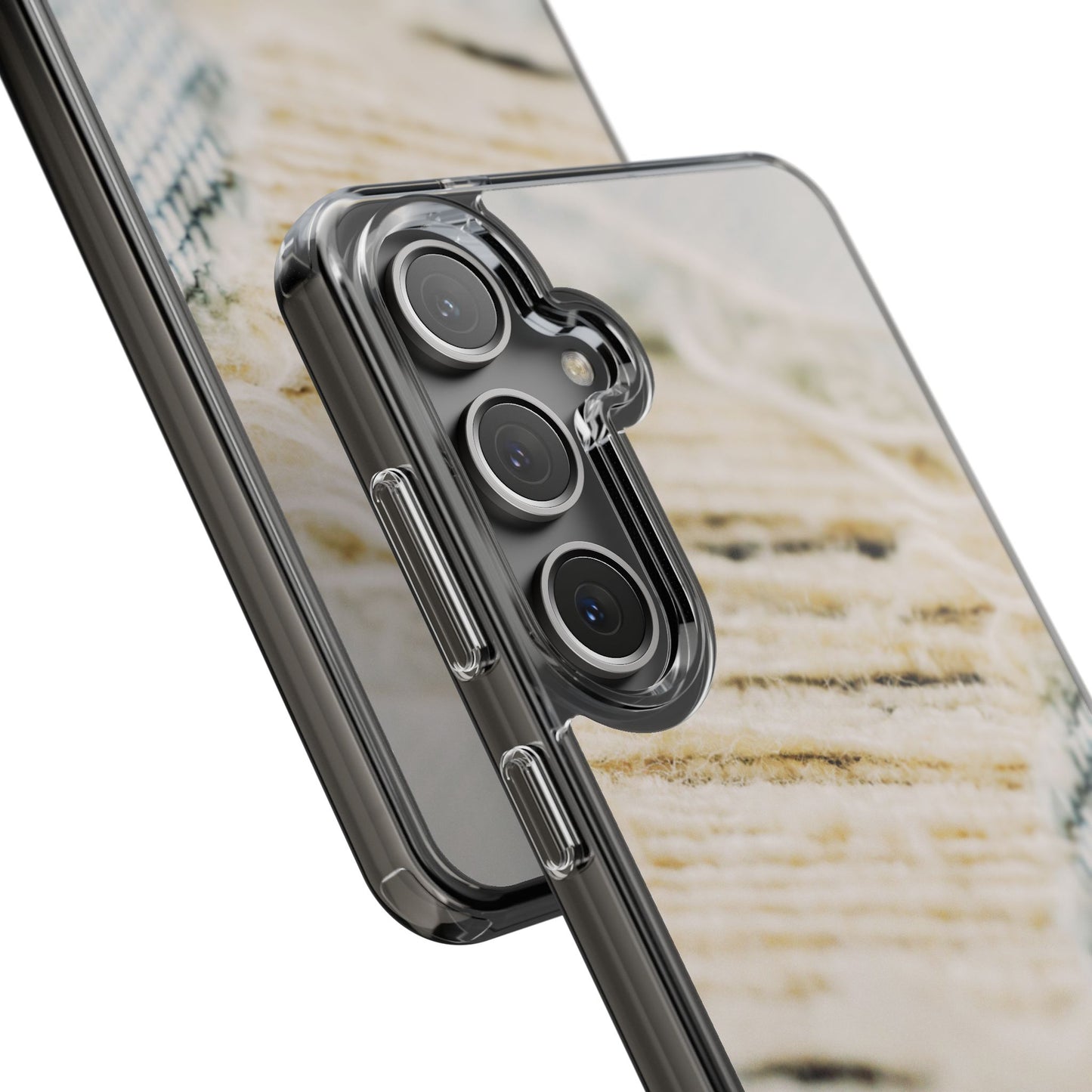 Clear Phone Case – Woven Warmth