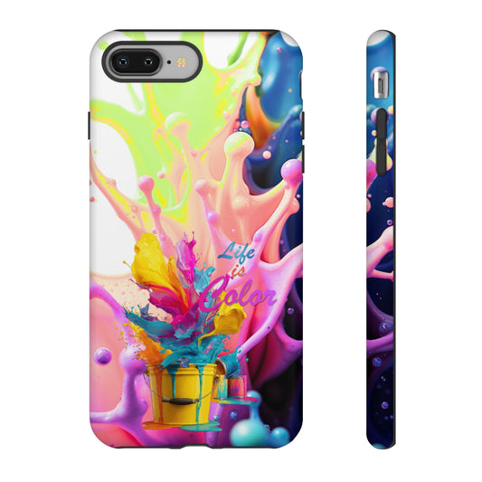 Color Splash Phone Case — “Life in Color” Protective Tough Case
