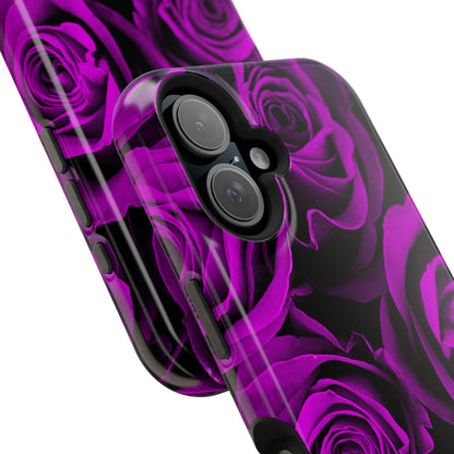 Wireless-Charging Compatible Case – Amethyst Roses