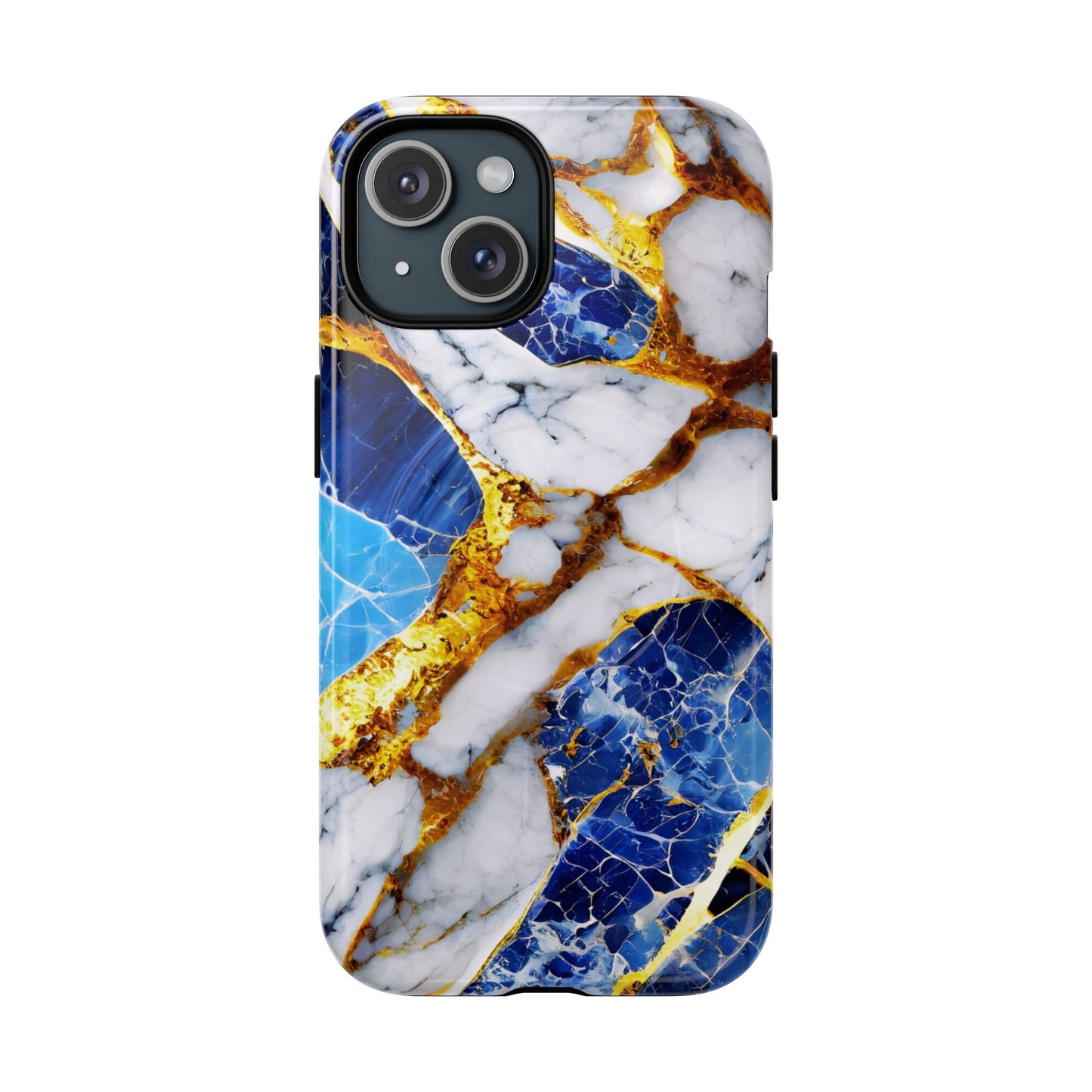 Protective Magnetic Phone Case – Sapphire Veins