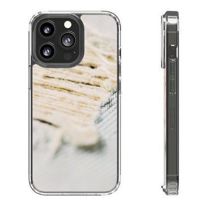 Clear Phone Case – Woven Warmth