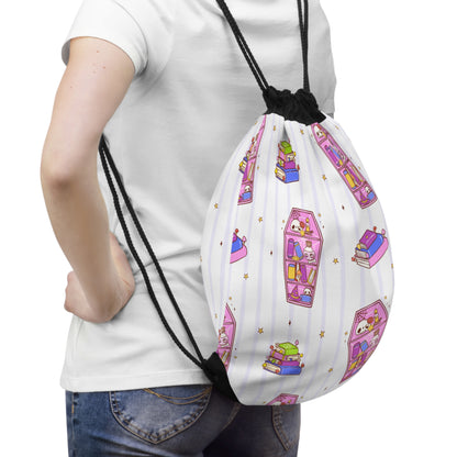 Drawstring Bag – Booked to Death