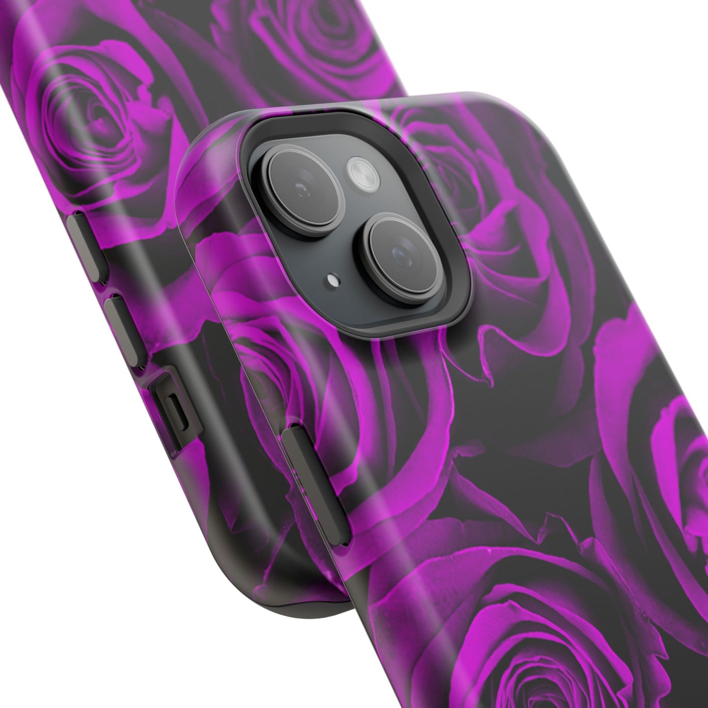 Wireless-Charging Compatible Case – Amethyst Roses