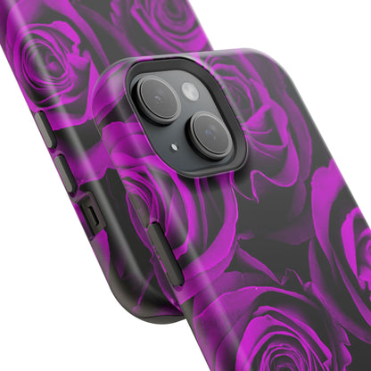 Wireless-Charging Compatible Case – Amethyst Roses