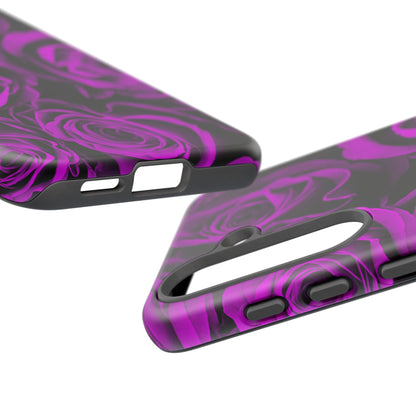 Protective Phone Case – Amethyst Roses