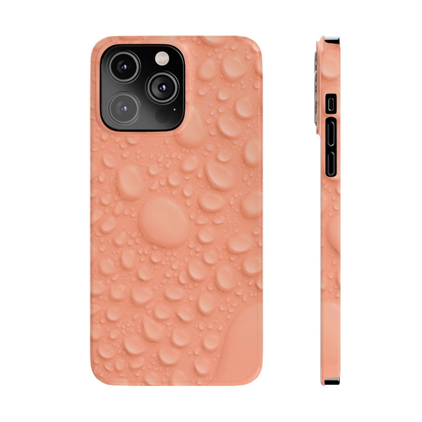 Slim Phone Case – Apricot Rain
