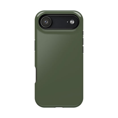 Wireless-Charging Compatible Case – Cabin Green – Compatible with iPhone 13–17 & Samsung Galaxy S25–S26 Series