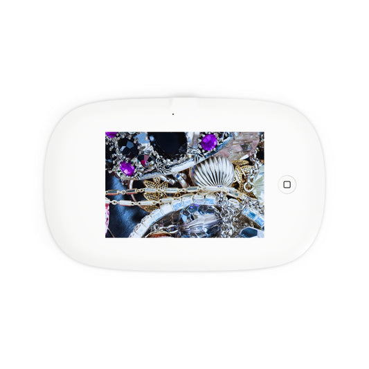 UV Phone Sanitizer with Wireless Charger – Chrome Jewel