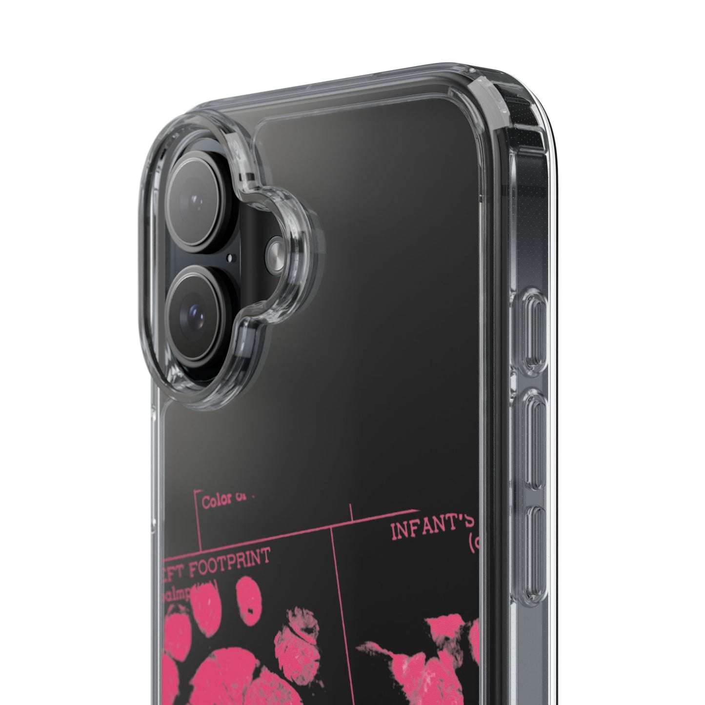 Clear Phone Case – Mom’s Little Pink Footprints