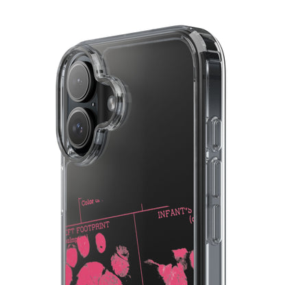 Clear Phone Case – Mom’s Little Pink Footprints