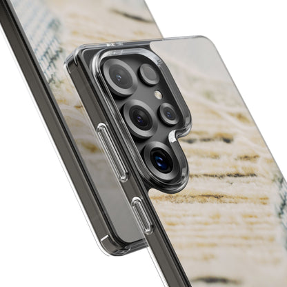 Clear Phone Case – Woven Warmth