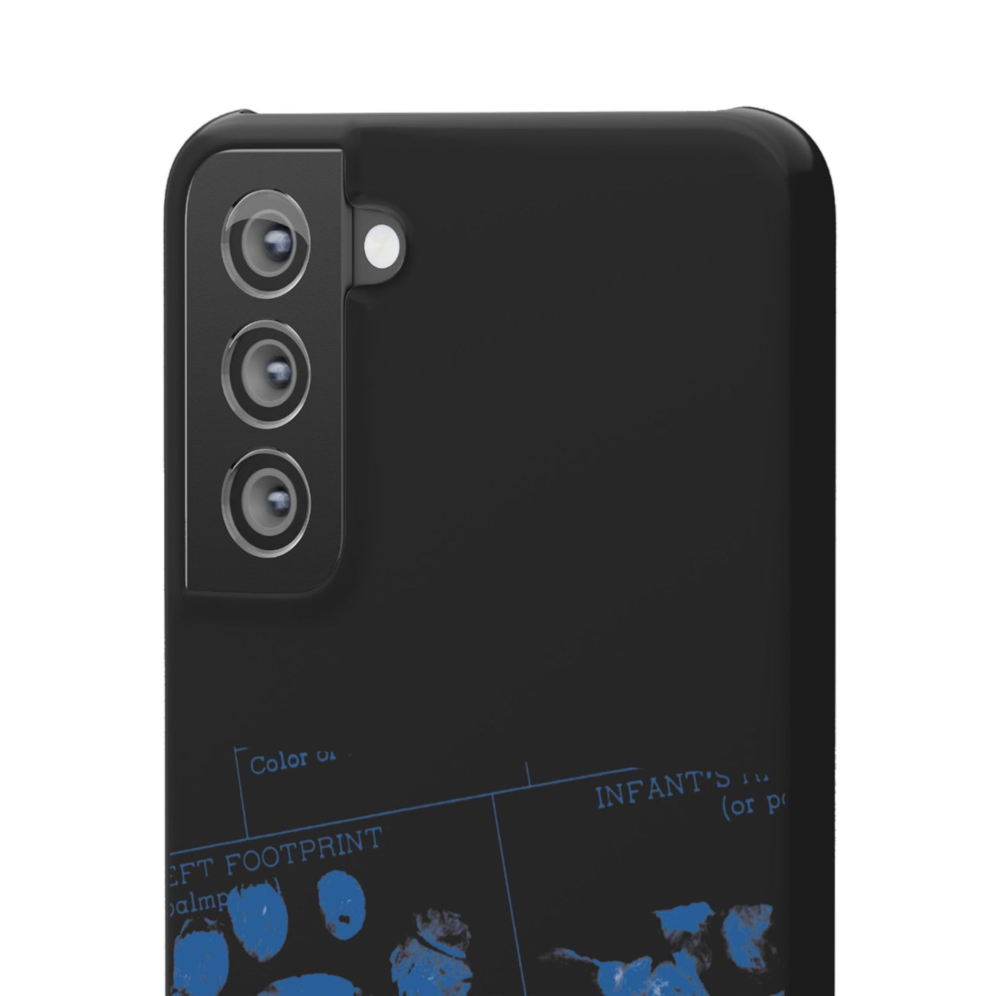 Snap Phone Case – Mom’s Little Blue Footprints