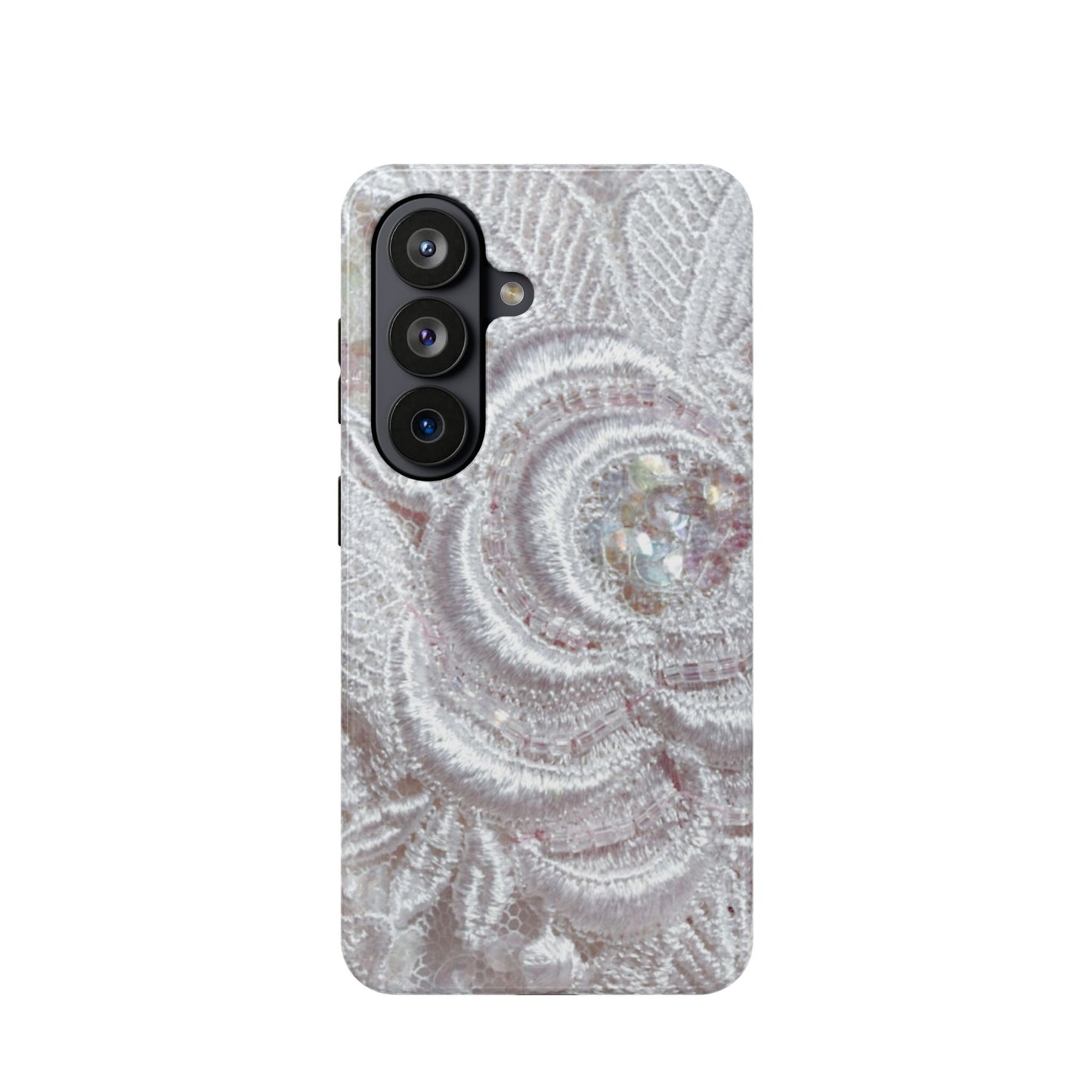 Wireless-Charging Compatible Case – Lace Veil