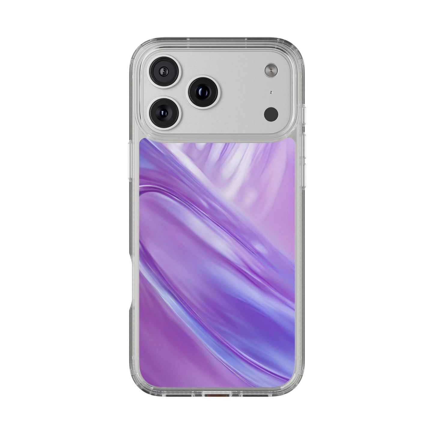 Clear Phone Case – Lavender Wave