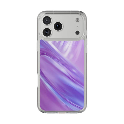 Clear Phone Case – Lavender Wave