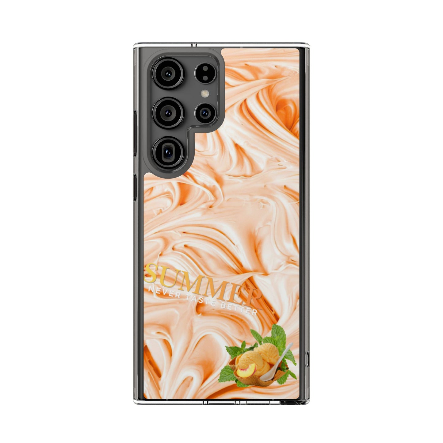 Clear Phone Case – Peach Sorbet