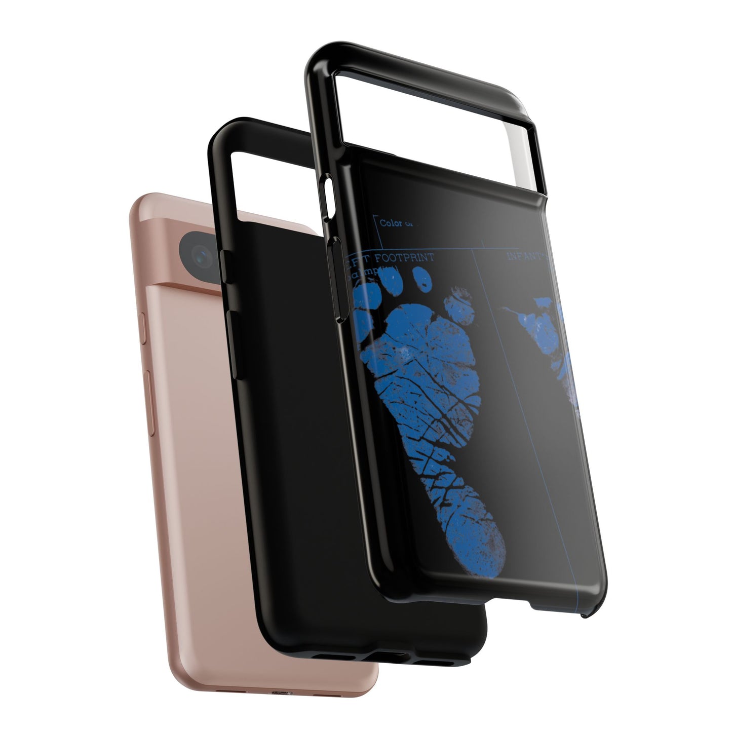 Protective Phone Case – Mom’s Little Blue Footprints