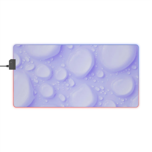Gaming LED Desk Mat – Lilac Dew