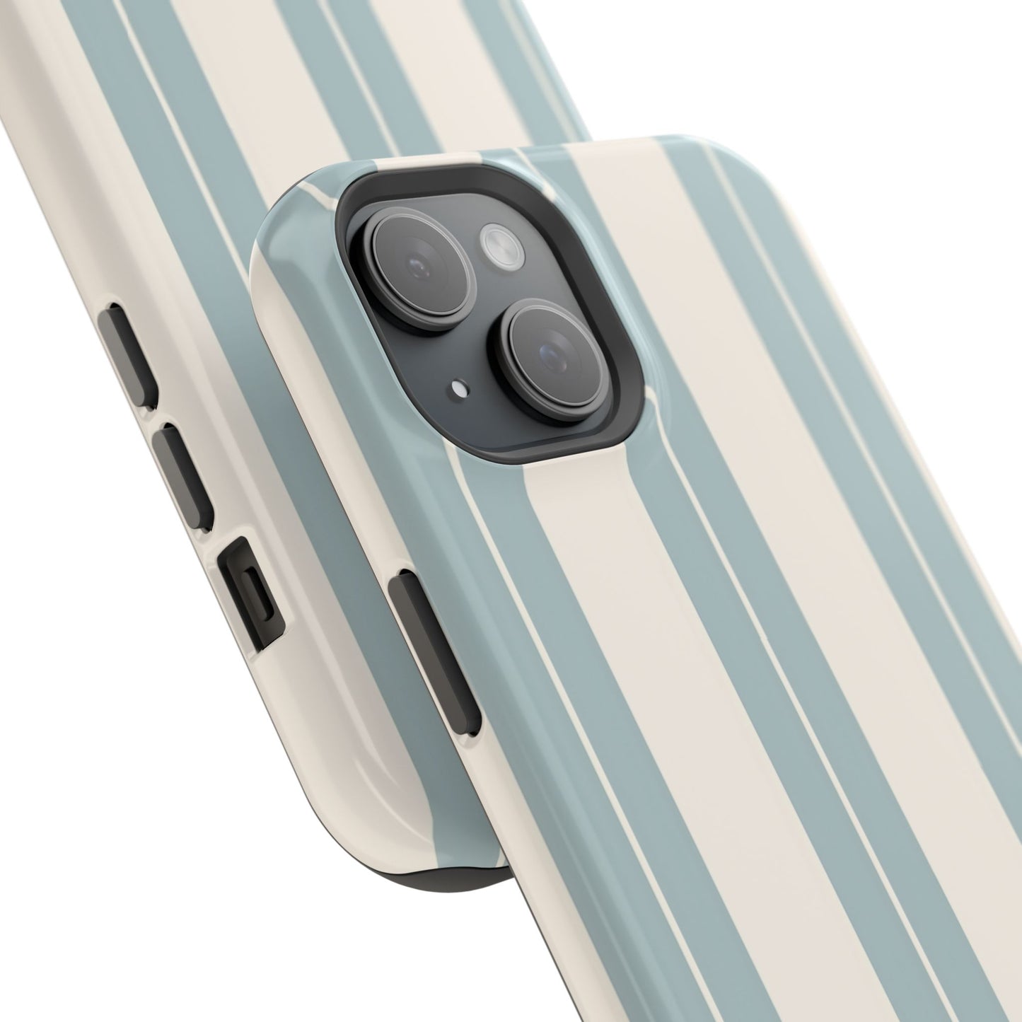 Wireless-Charging Compatible Case – Coastal Stripe