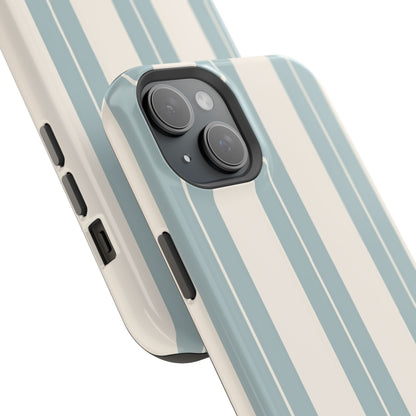 Wireless-Charging Compatible Case – Coastal Stripe