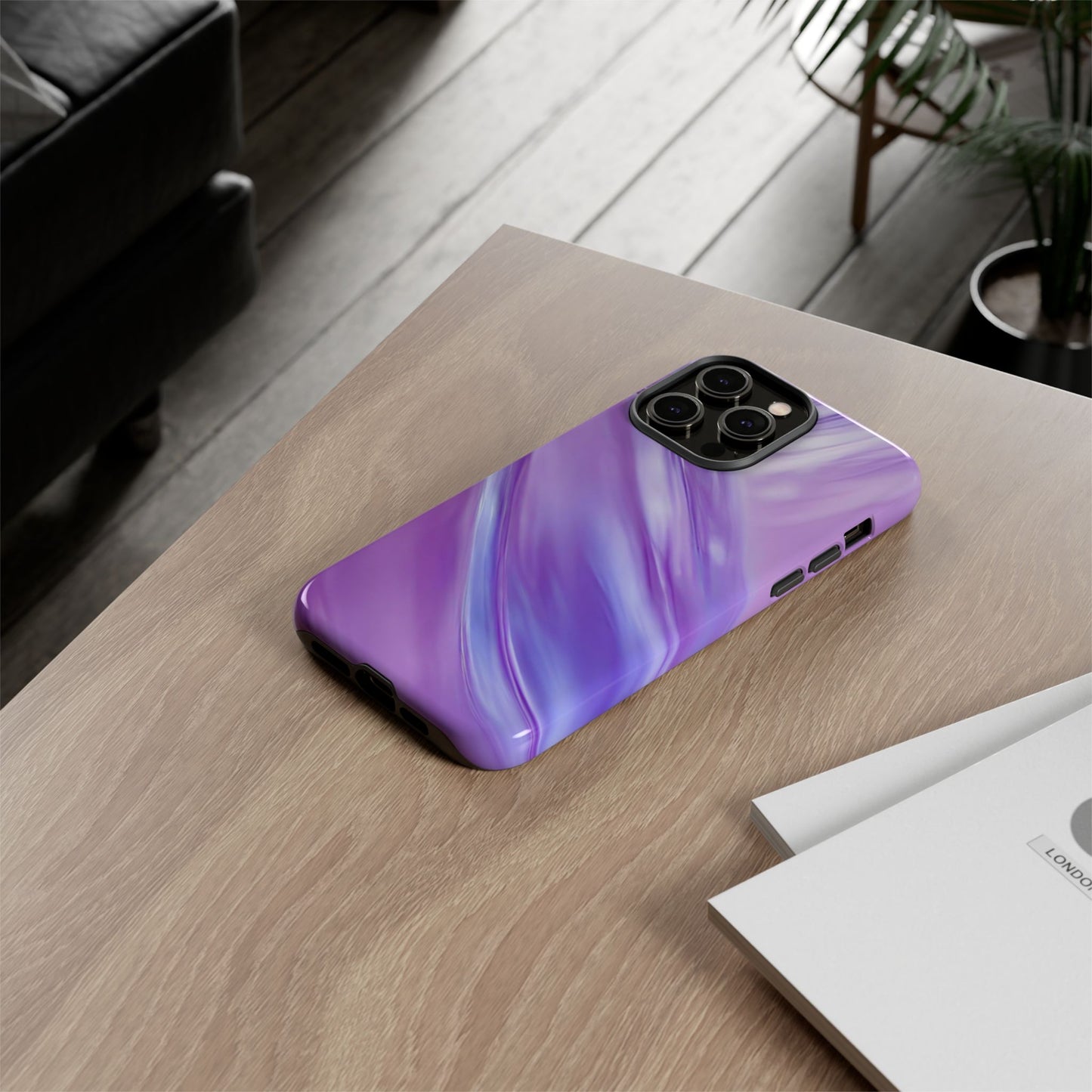 Protective Phone Case – Lavender Wave