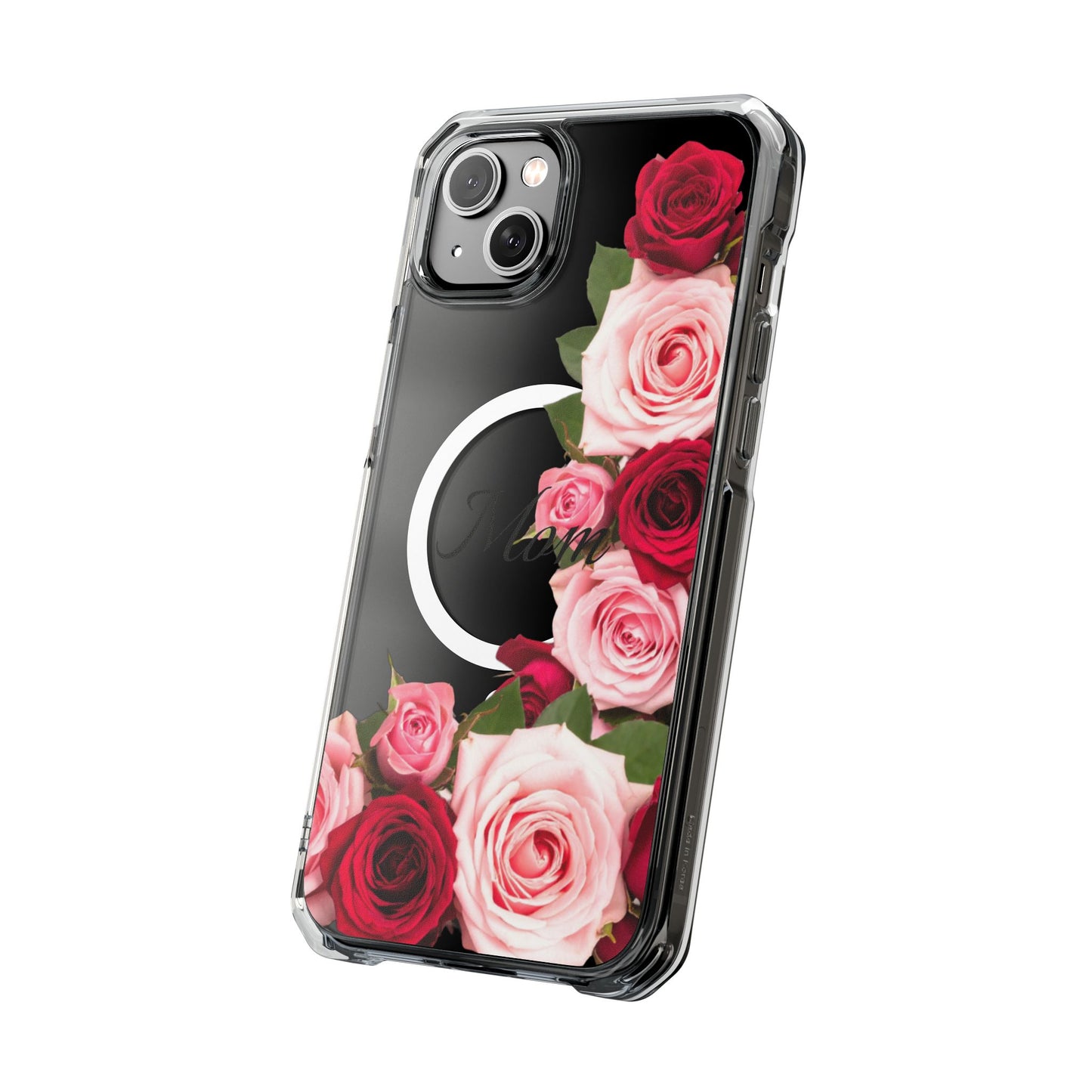 Clear Magnetic Phone Case – Mom’s Rose Bouquet